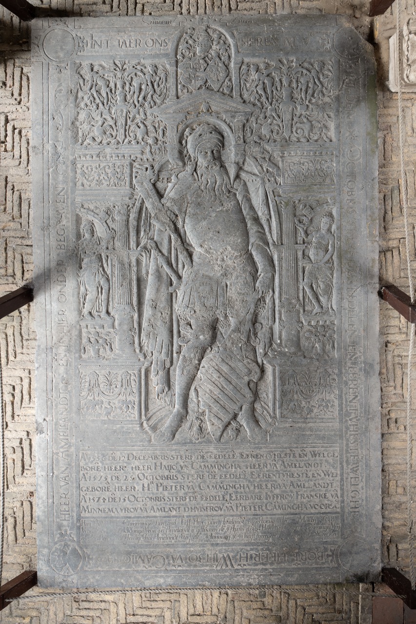 Grafzerk van de familie Van Cammingha uit 1552 te Ballum, Ameland